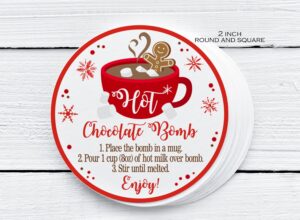 Free Printable Hot Chocolate Bomb Gift Tags Printable Word Searches