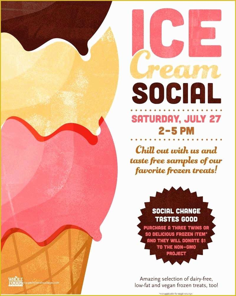 Free Printable Ice Cream Social Flyer