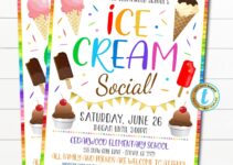 Free Printable Ice Cream Social Flyer