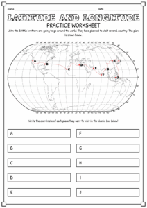 Free Printable Latitude And Longitude Worksheets Printable Templates