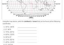 Latitude And Longitude Free Printable Worksheets