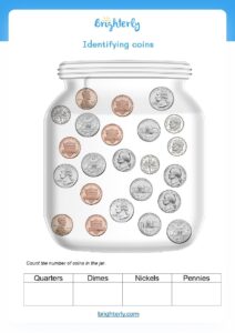 Free Printable Money Worksheets For Kindergarten PDFs Brighterly