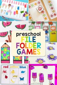 FREE Printable Preschool File Folder Games File Folder Games