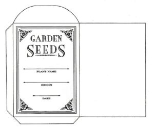 Free Printable Printable Seed Packet Template Printable Templates