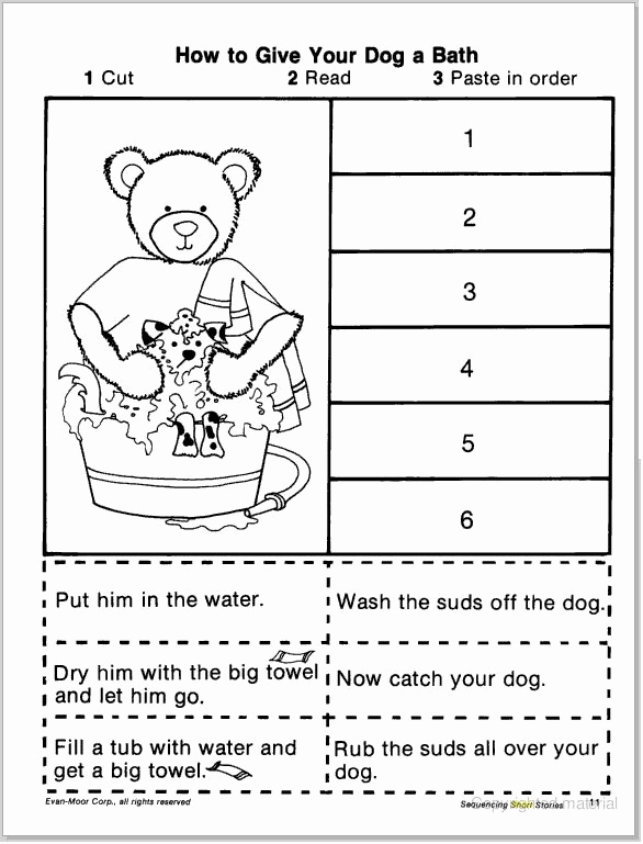 Free Printable Story Sequencing Worksheets For Kindergarten 