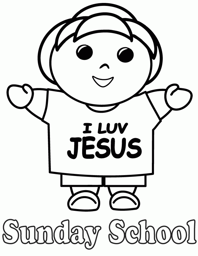 Free Printable Sunday School Coloring Pages