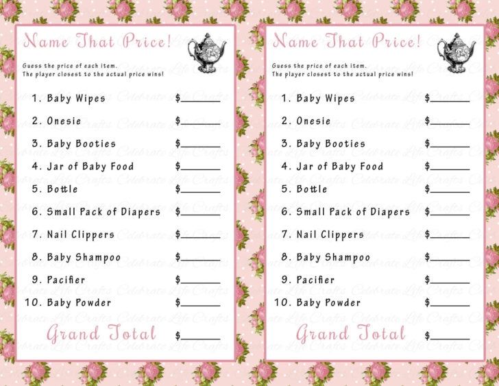 Free Printable Tea Party Games For Adults Gerald Printable