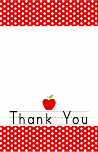 Free Printable Teacher Thank You Cards