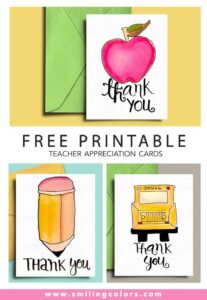 Free Printable Thank You Cards For Teachers