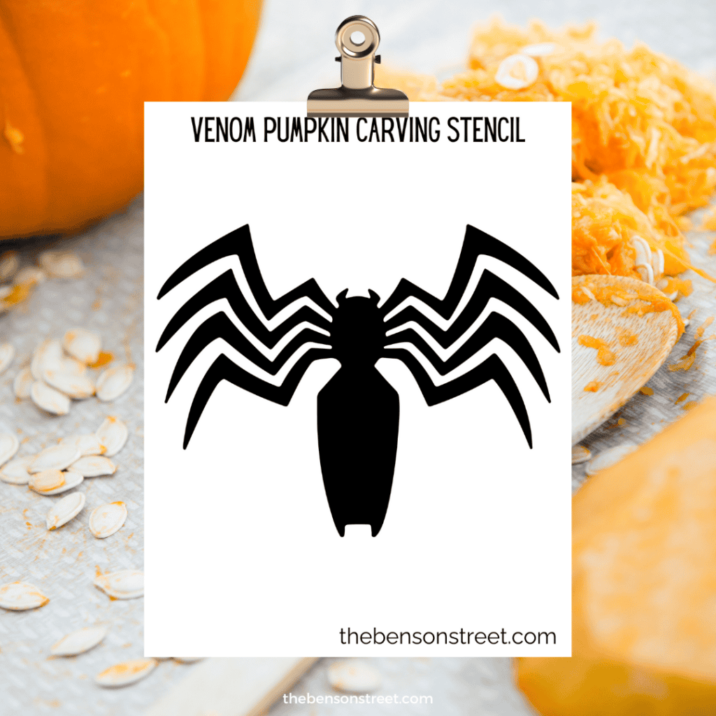 Free Printable Venom Pumpkin Carving Stencil For Halloween The Benson 