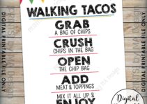 Free Printable Walking Taco Bar Sign
