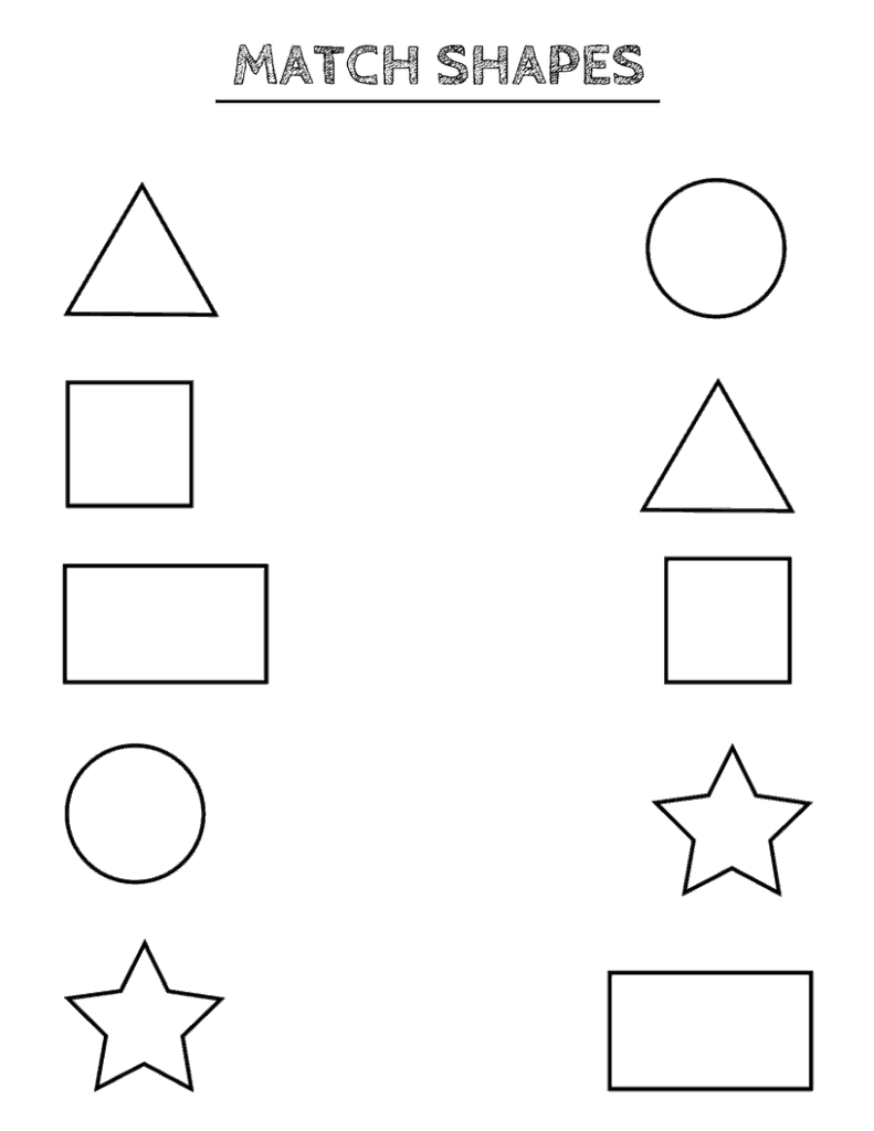 Free Printable Shape Worksheets For Kindergarten