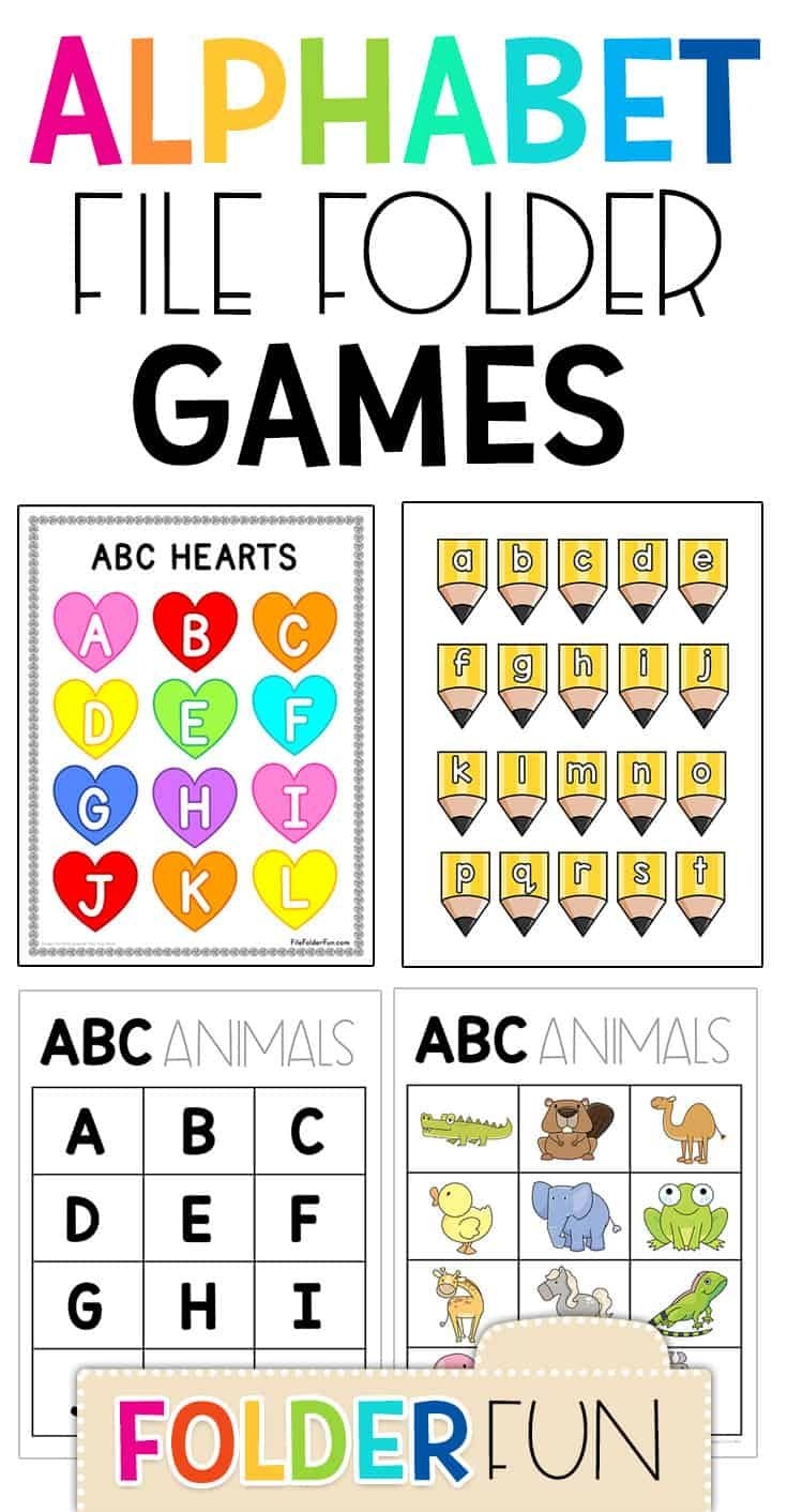 Great Free Printable Alphabet File Folder Games Halloween Addition 