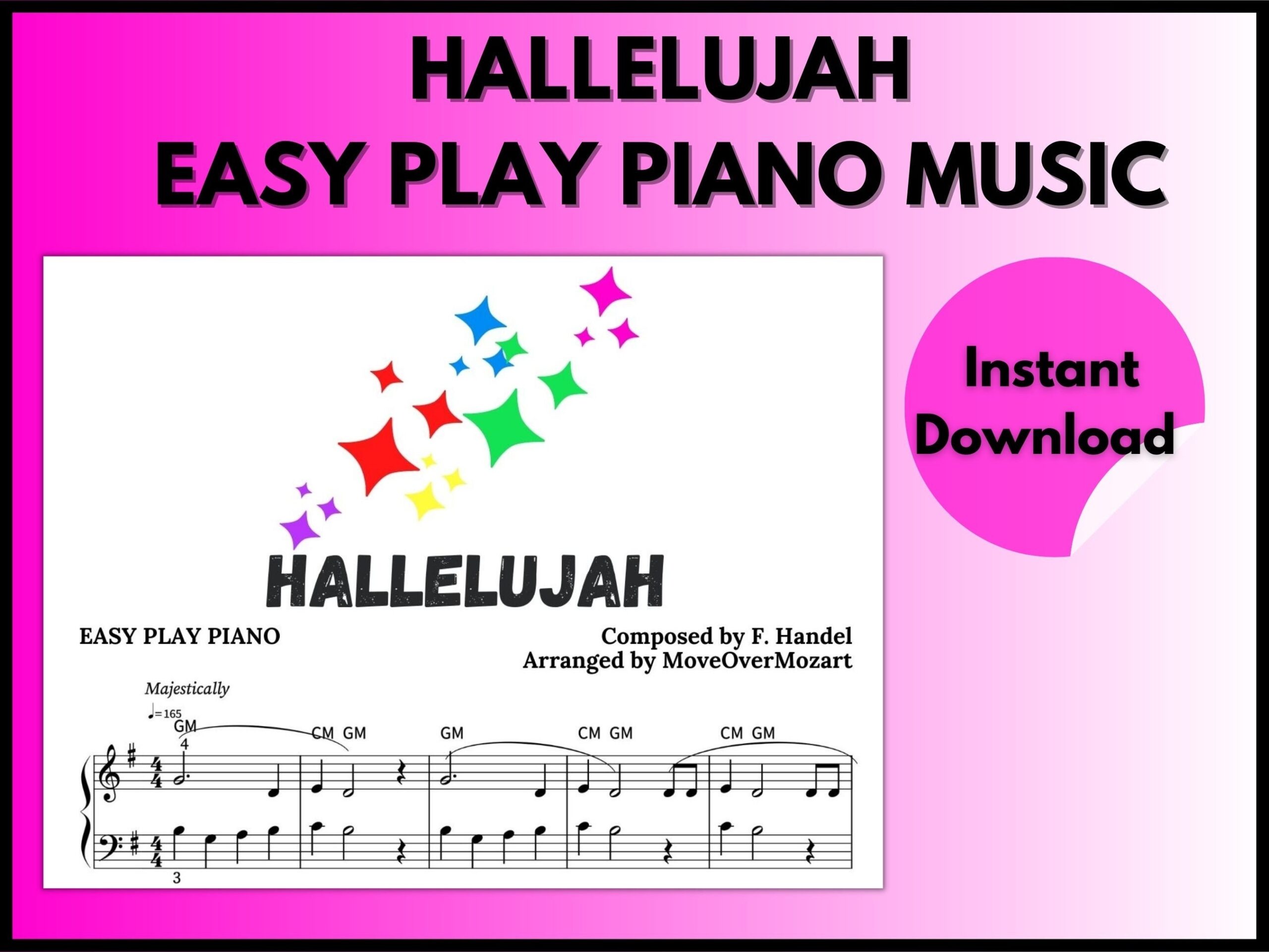 Hallelujah Christmas Sheet Music Holiday Music Piano Sheet Music 