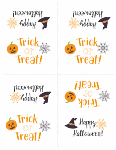Halloween Treat Bag Tags Free Printable Halloween Is Right Around The
