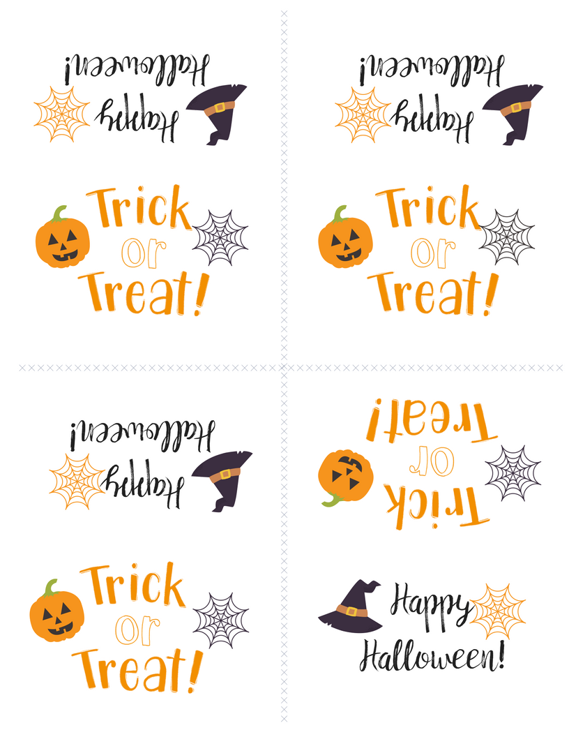 Free Printable Halloween Treat Bag Tags