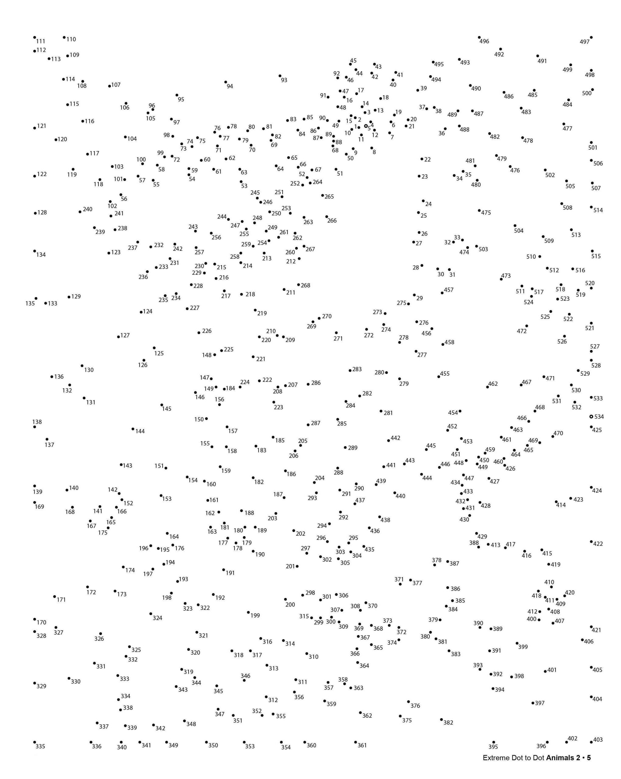 Hard Dot To Dot Printables For Adults
