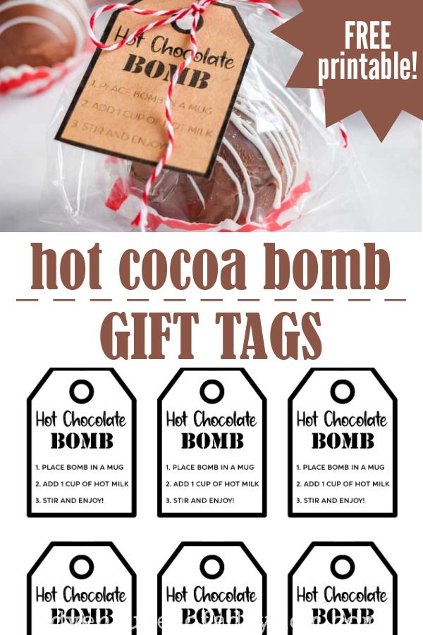 Hot Chocolate Bombs Printable Tag Adventures Of A DIY Mom
