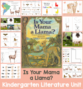 Is Your Mama A Llama Kindergarten Literature Unit 1 1 1 1