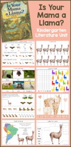 Is Your Mama A Llama Kindergarten Literature Unit 1 1 1 1