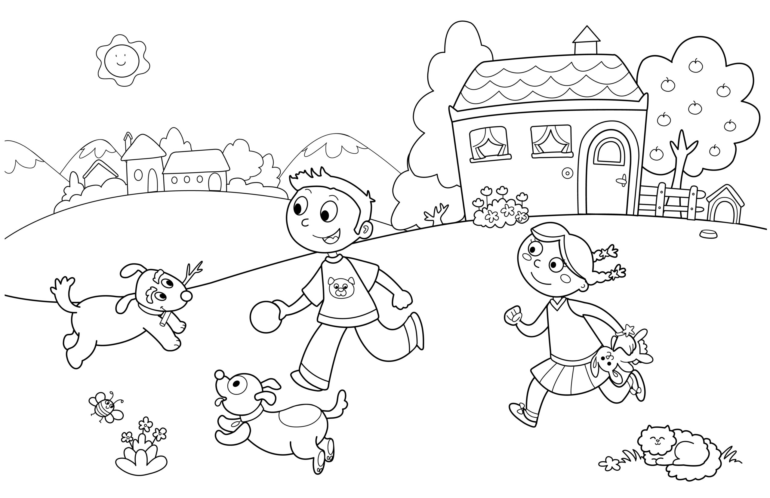 Kindergarten Coloring Pages Printable