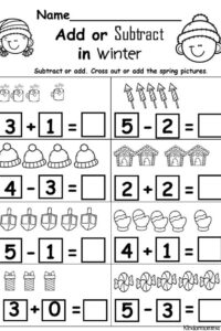 Kindergarten Math Worksheets Addition And Subtraction