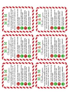 M m Christmas Poem Free Printable