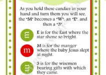 Free Printable M&M Christmas Poem Printable