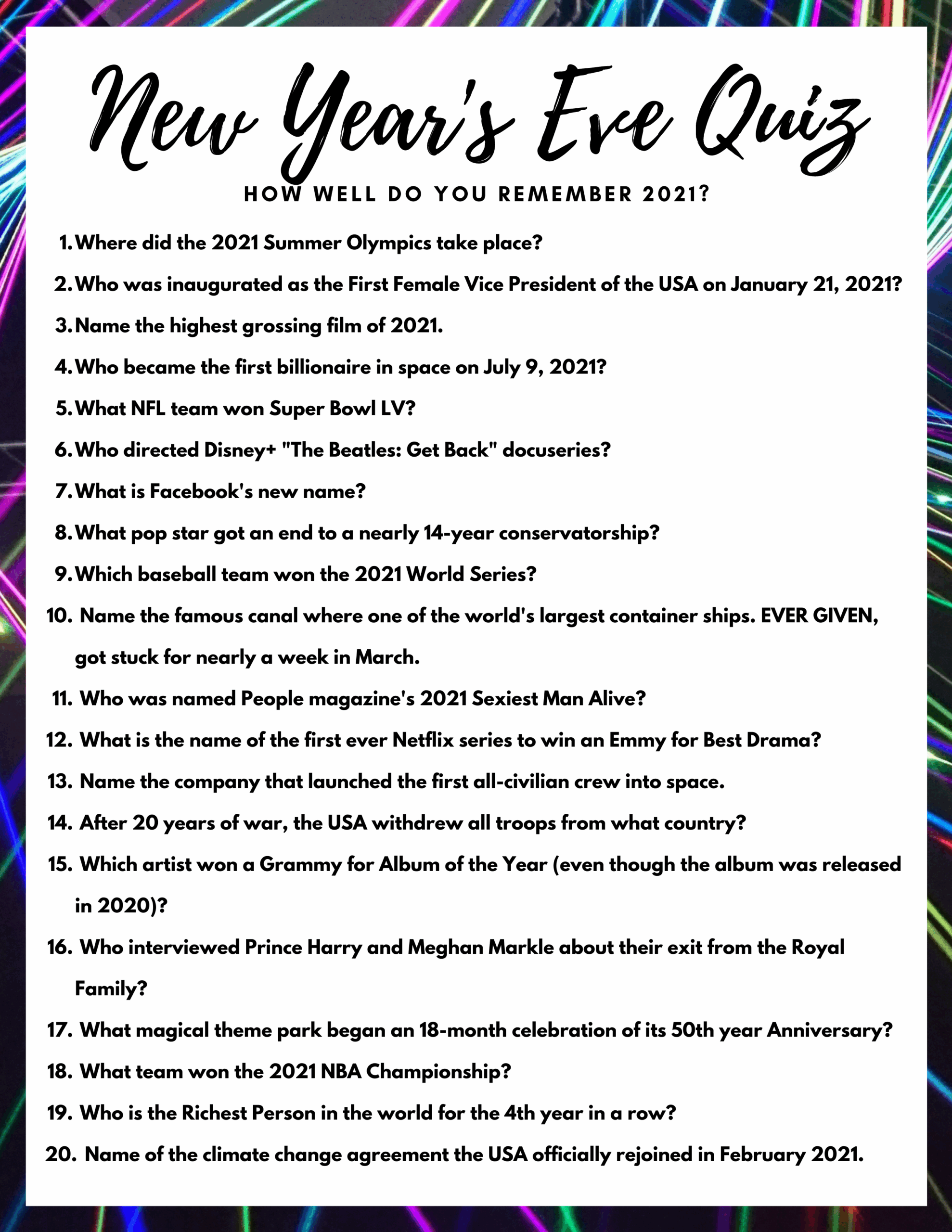 New Years Eve Trivia Game Free Printable Mom Always Finds Out