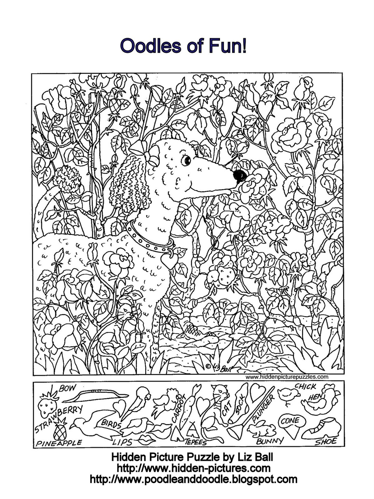 Oodles Of Fun Hidden Picture Puzzle Hidden Pictures Printable