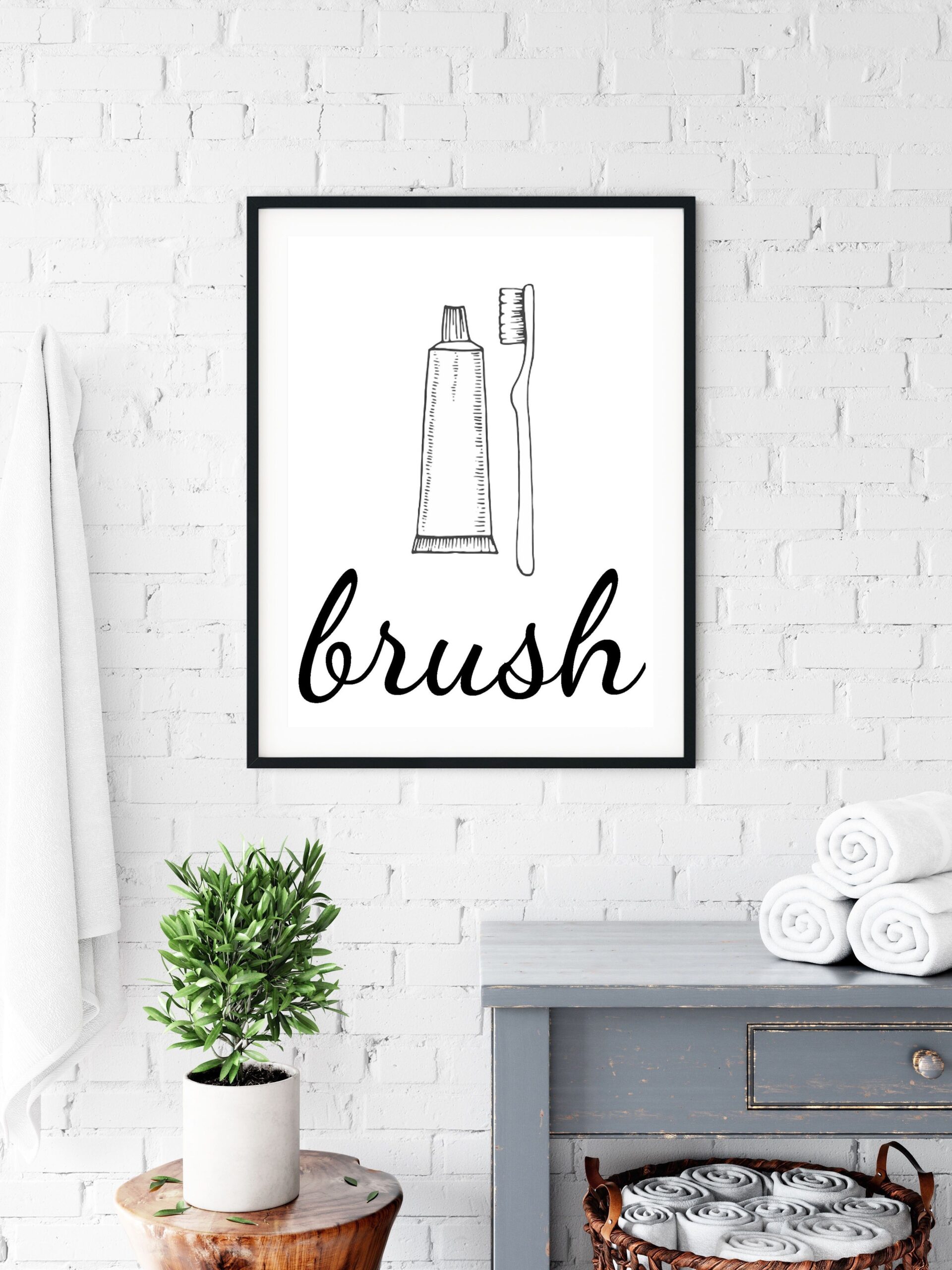 Printable Bathroom Wall Art