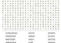 Bible Word Search Puzzles Free Printable