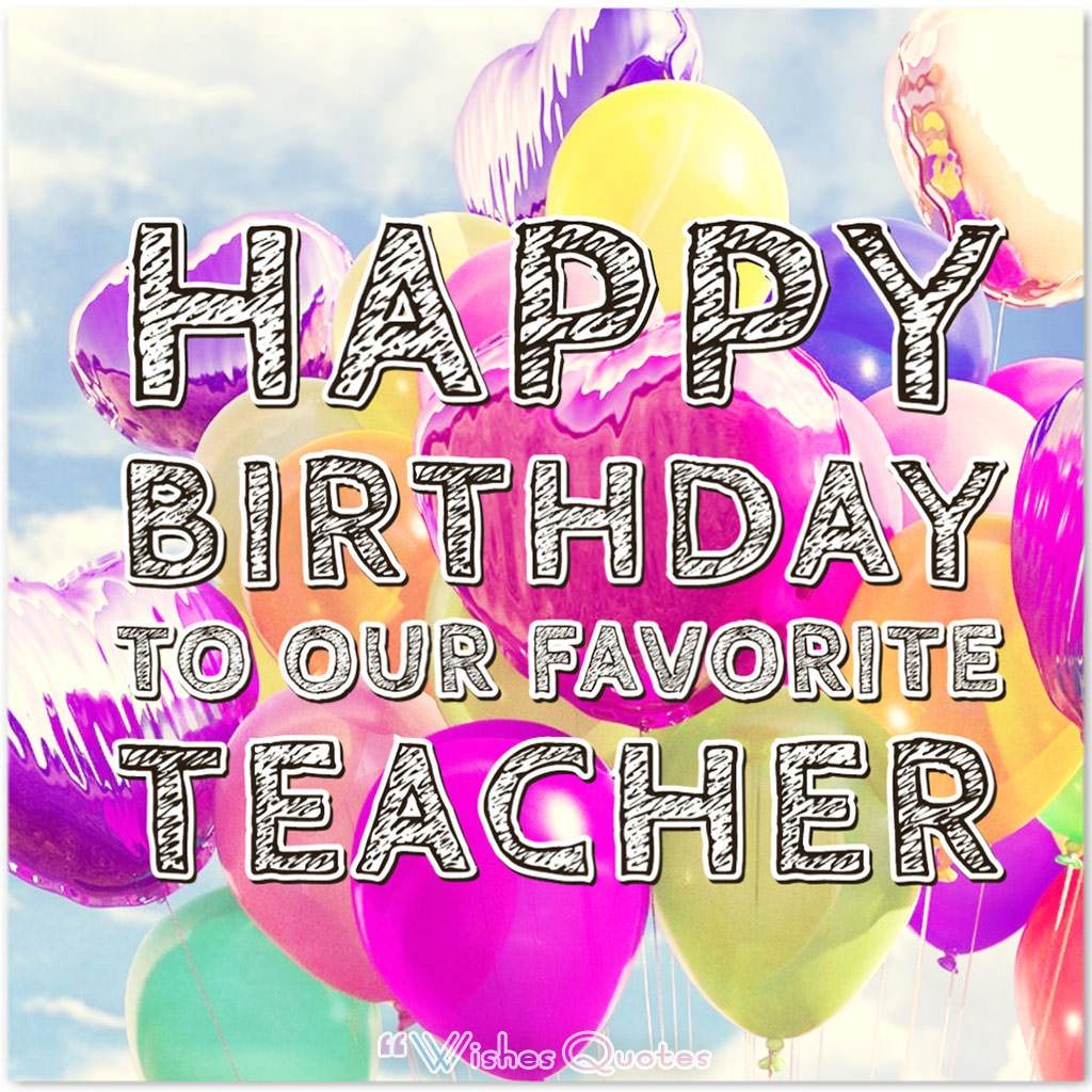Free Printable Birthday Card For Teacher