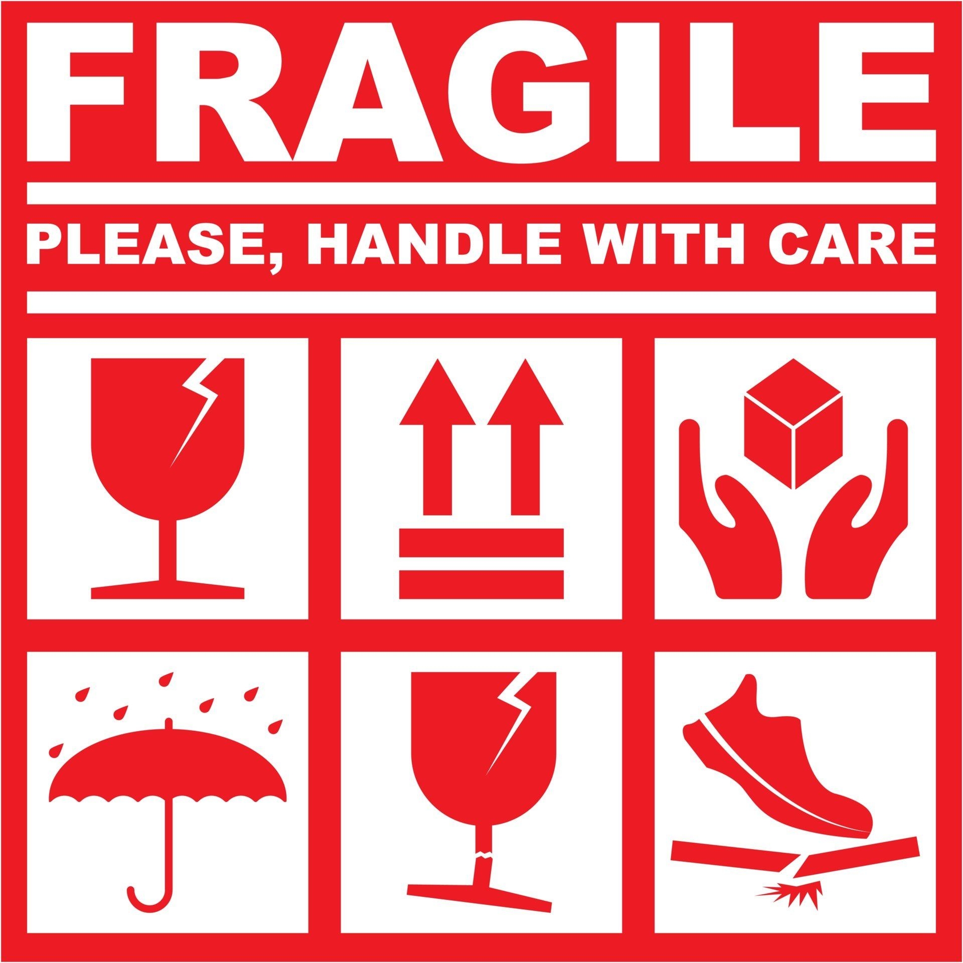 Printable Fragile Handle With Care Sign