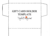 Free Printable Gift Card Holder Template