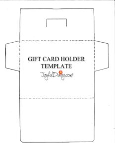 Printable Gift Card Holder Template Printable Templates