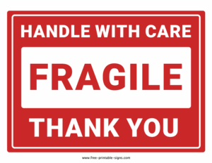 Printable Handle With Care Sign Free Printable Signs