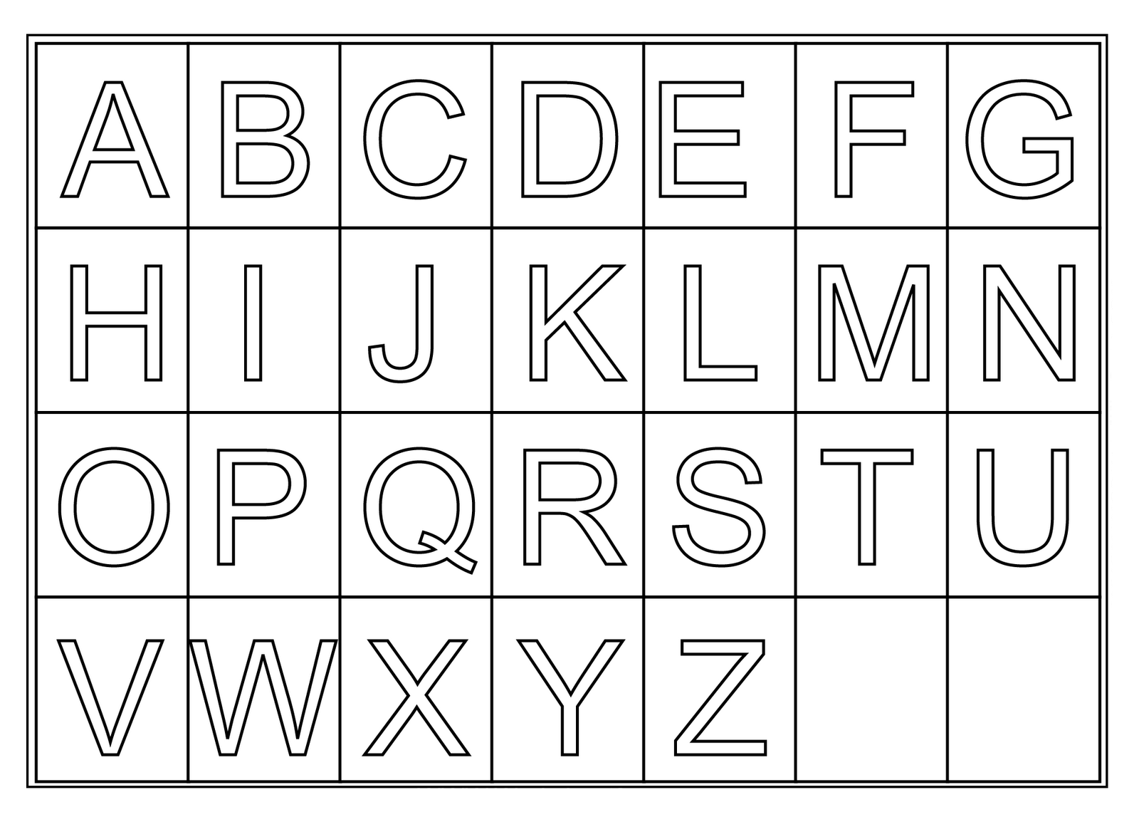 Printable Letters To Cut Out Printable Letters To Cut Out