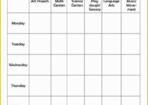 Free Printable Preschool Lesson Plan Forms