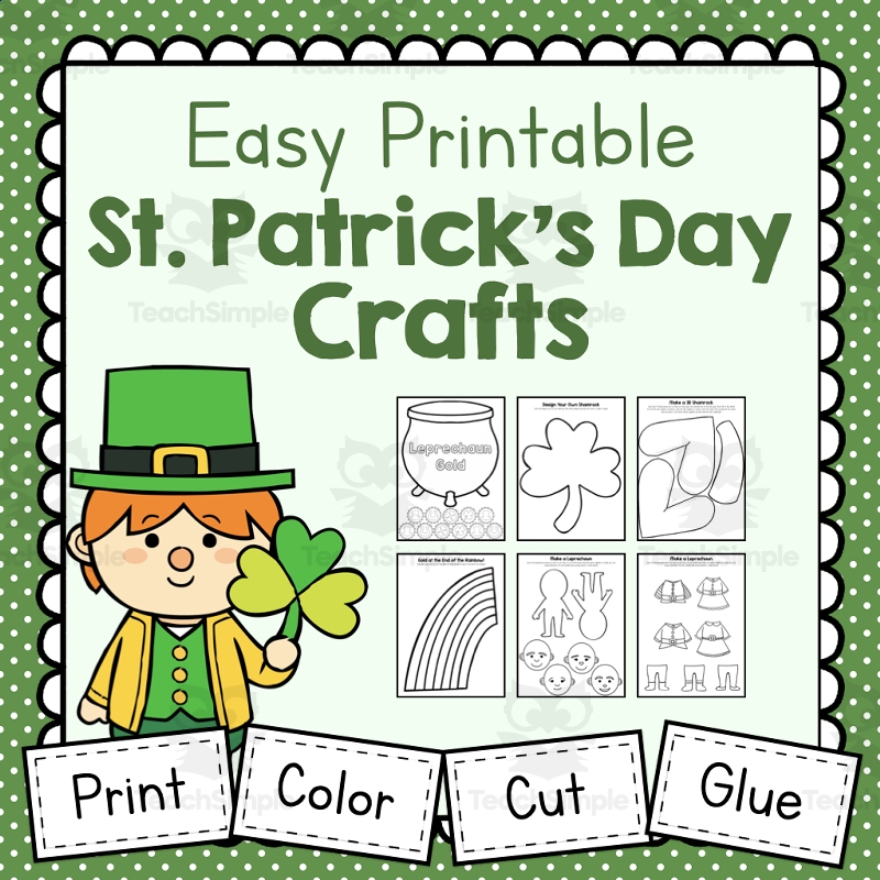 Printable St Patrick 39 s Day Crafts By Teach Simple