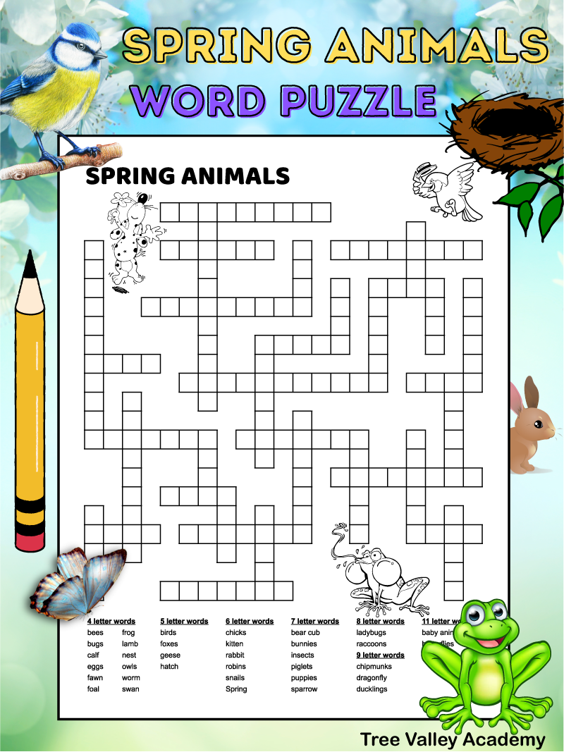 Printable Word Fill In Puzzles For Free
