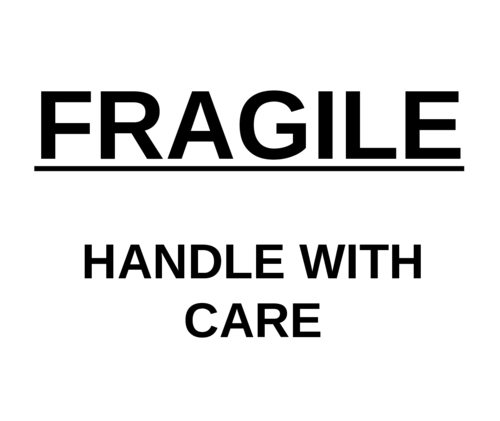  quot Fragile Handle With Care quot Shipping Label Template Free Printable 