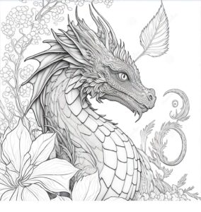 Realistic Dragon Coloring Pages Printable And Free