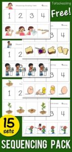 Sequence Worksheets For Kindergarten Sequencing Activity Sequencing