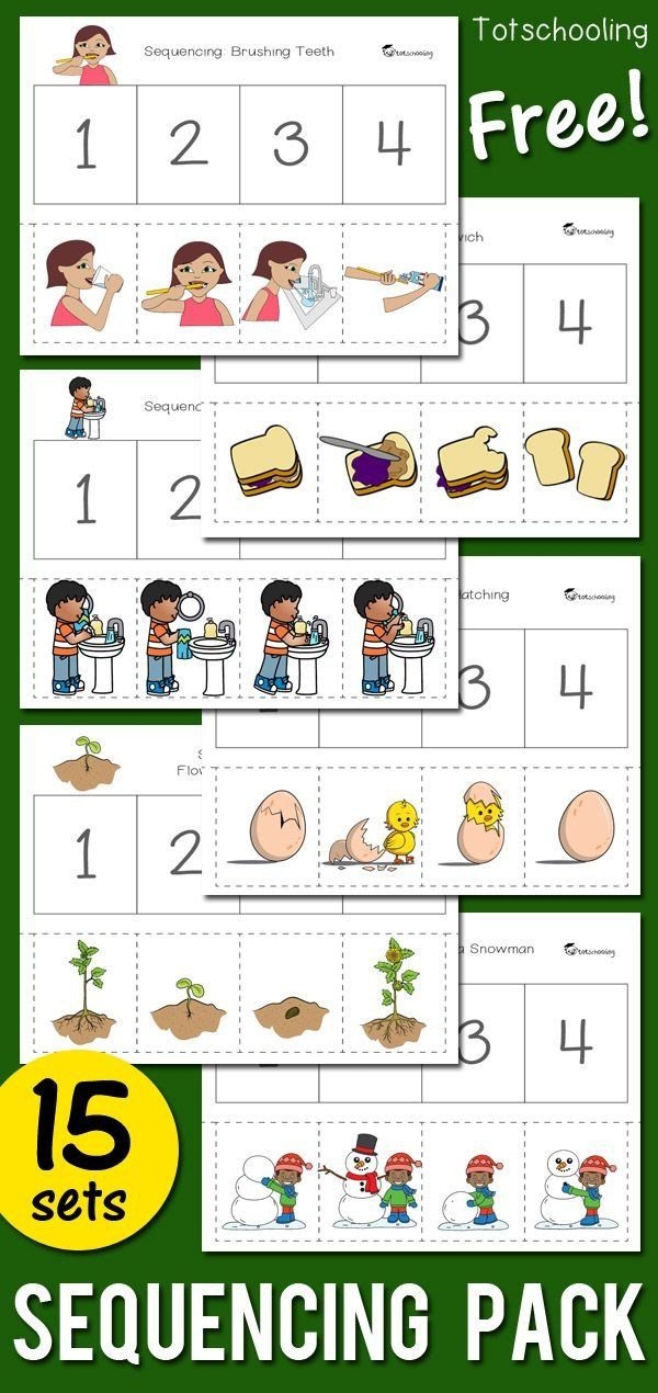 Sequence Worksheets For Kindergarten Sequencing Activity Sequencing 