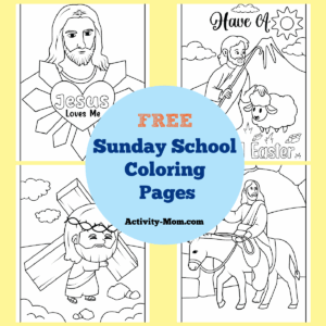 Sunday School Coloring Pages Free Printable