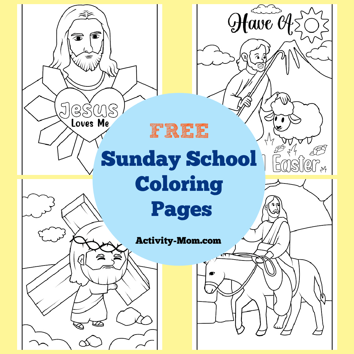 Free Printable Sunday School Coloring Pages