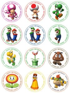 Super Mario Cupcake Toppers Free Printables Printable Calendars AT A