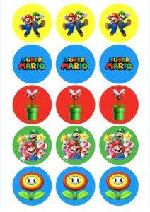 Super Mario Cupcake Toppers Free Printables Printable Templates Protal