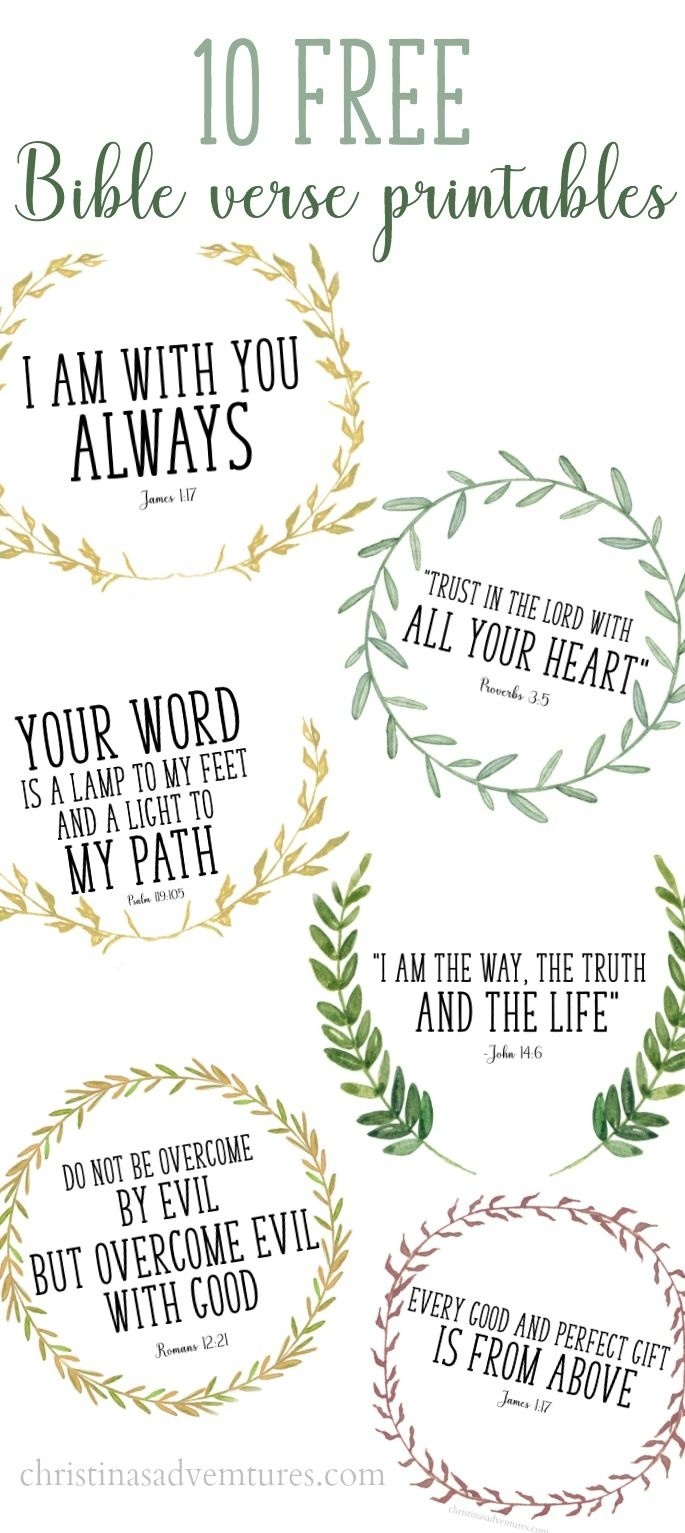 These Printable Bible Verses Are Free And Are Perfect To Help Your 
